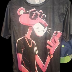 Black Graphic Women's Jersey Top